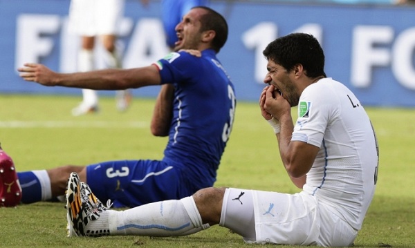 Liverpool seem to have run out of patience with Luis Suarez following his bite Giorgio Cheillini