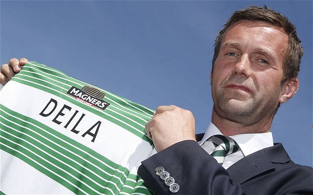 Delia when unveiled as Celtic boss