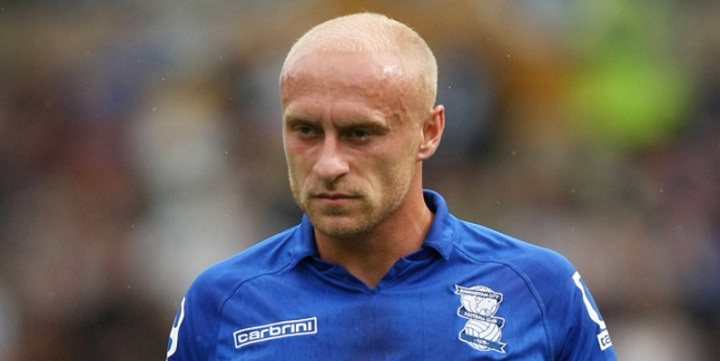 David Cotterill reacts to abuse from the Birmingham City FC fans